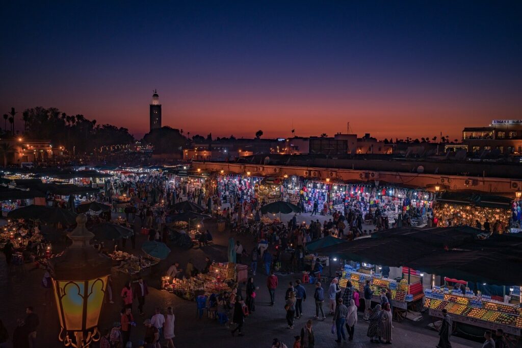 Place Jeema el Fna de nuit