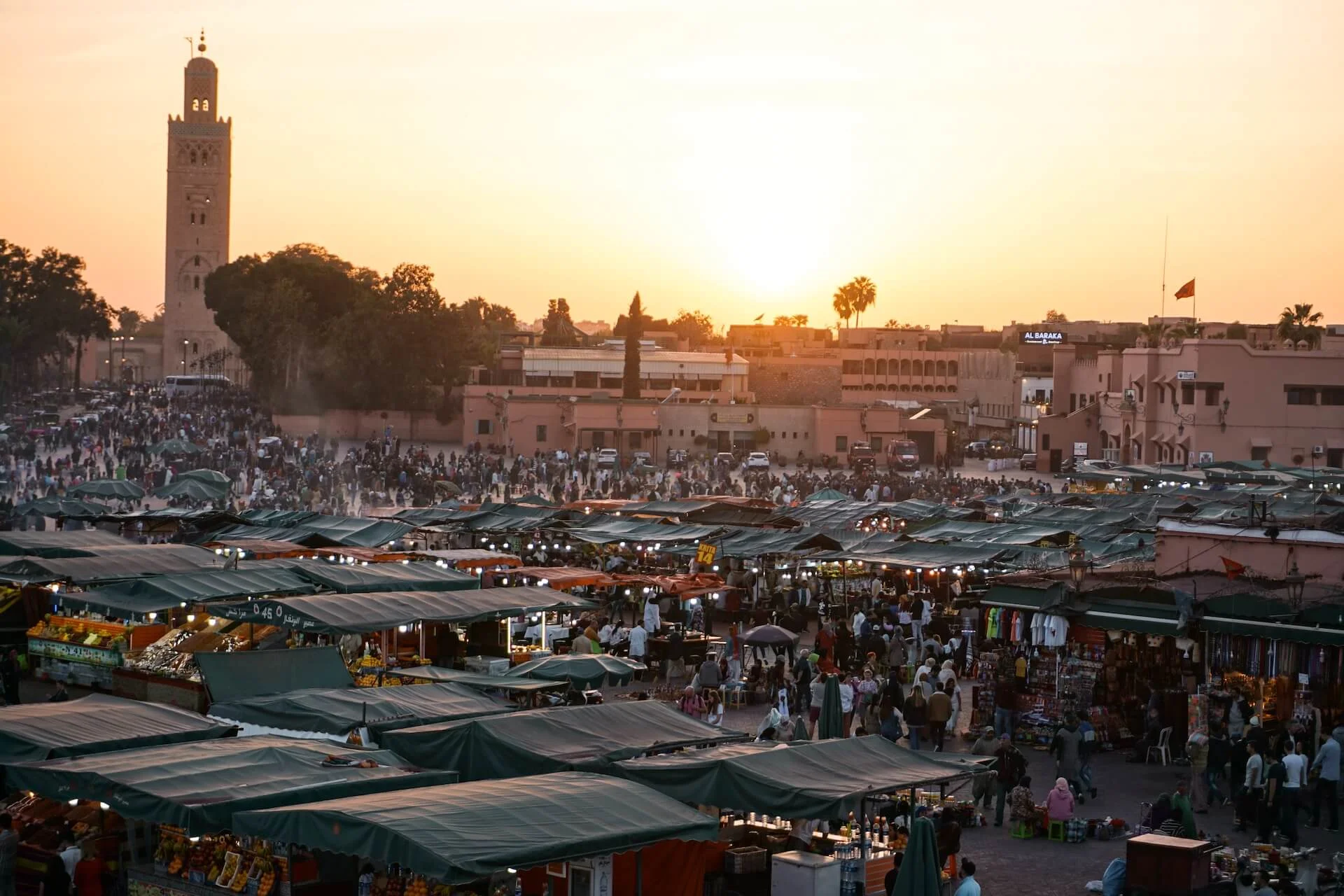 Jemaa el Fna soir Marrakech